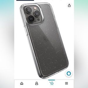 iPhone 14 pro glitter hard case